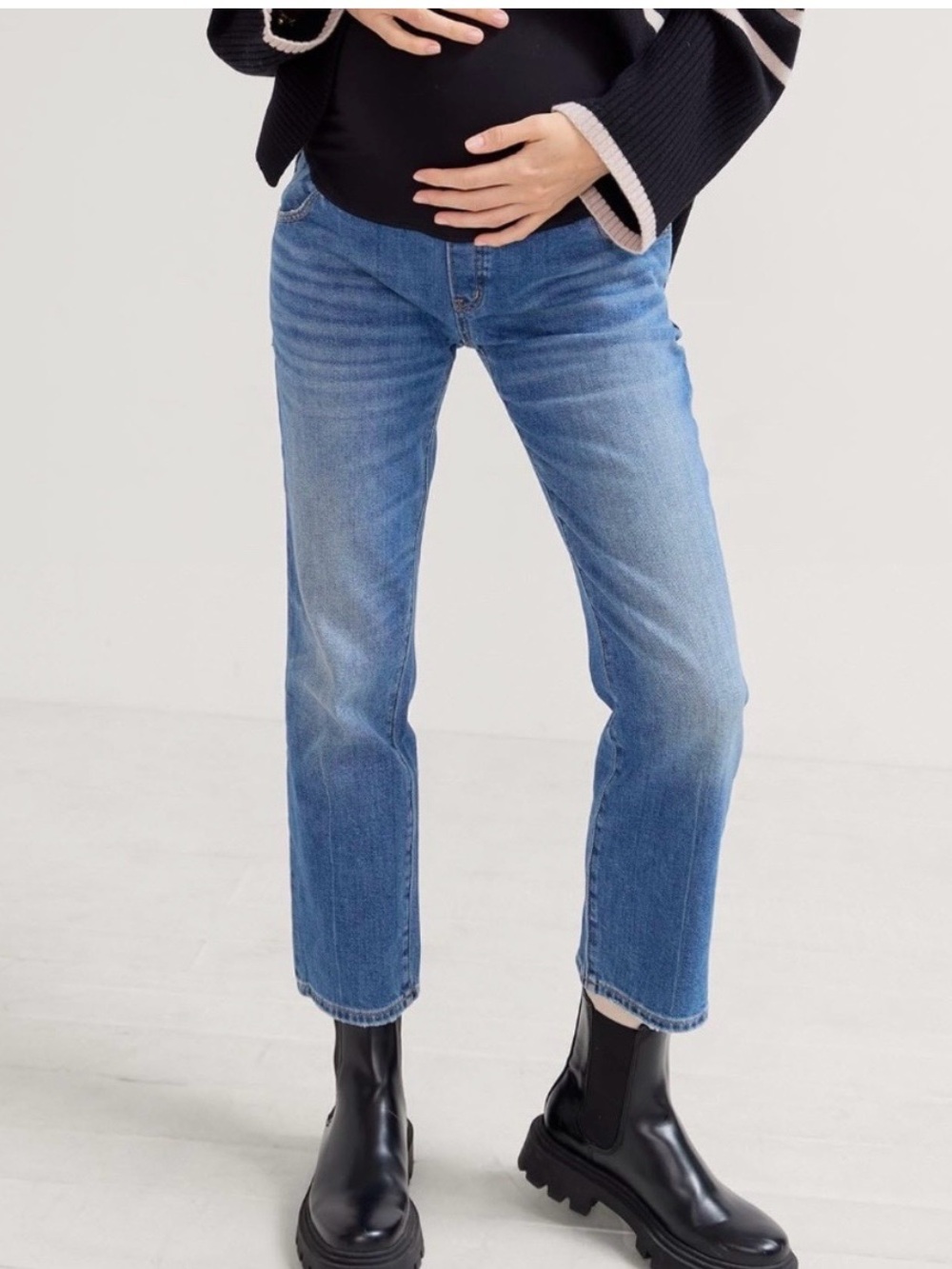NWT Hatch Over the Bump Straight Maternity Jeans
